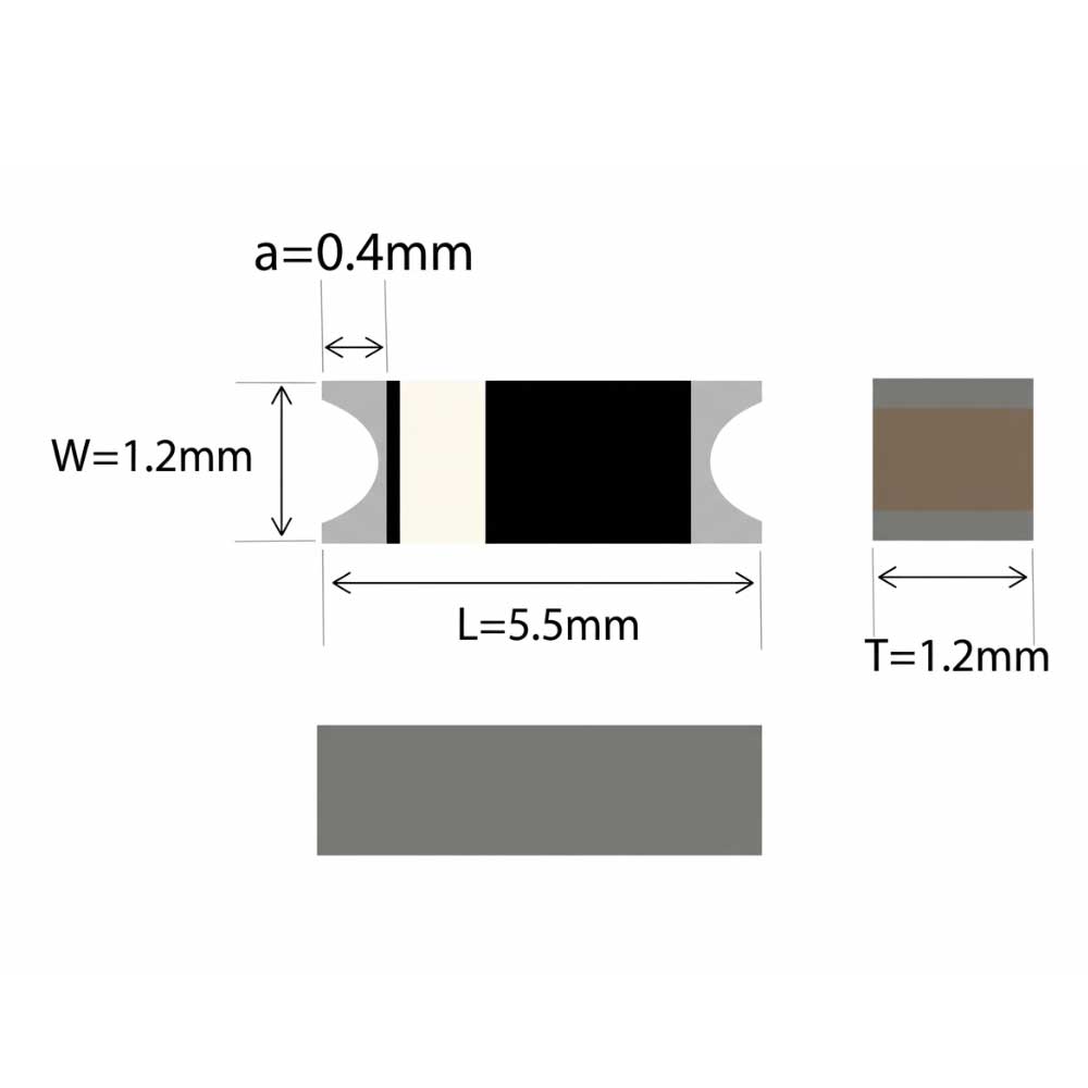 EPC050101F245V1 SMD Antenna, 5.5x1.2x1.2mm, 2.4G, Bluetooth, ZigBee, Wireless, HomeRF