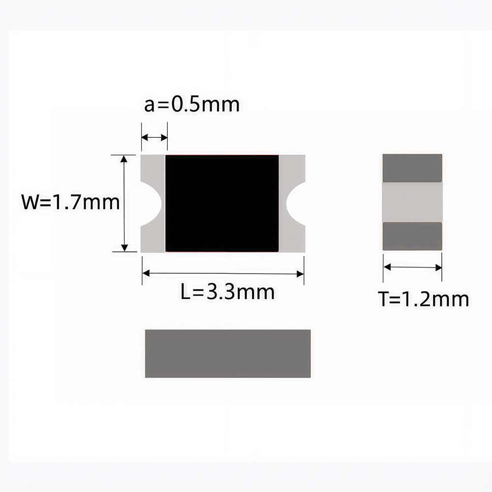 EPC331712F245V1 SMD Antenna, 3.3x1.7x1.2mm, 2.4G, Bluetooth, ZigBee, Wireless, HomeRF