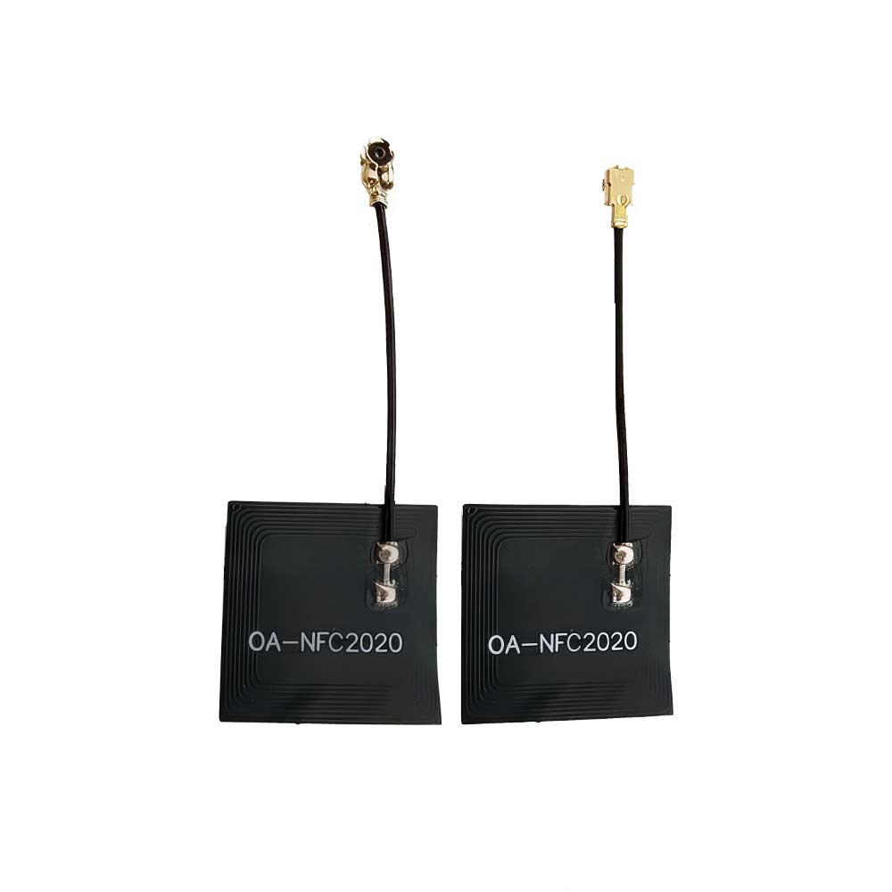 OA-NFC2020 FPC Antenna NFC Band Antenna, 20x20x0.2mm, Cable Length: 4cm, 13.56Mhz NFC Band with IPEX Generation 1 connector
